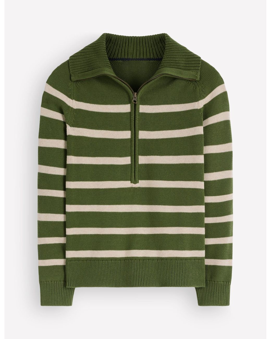 Boden Green Lucy Half Zip Sweater