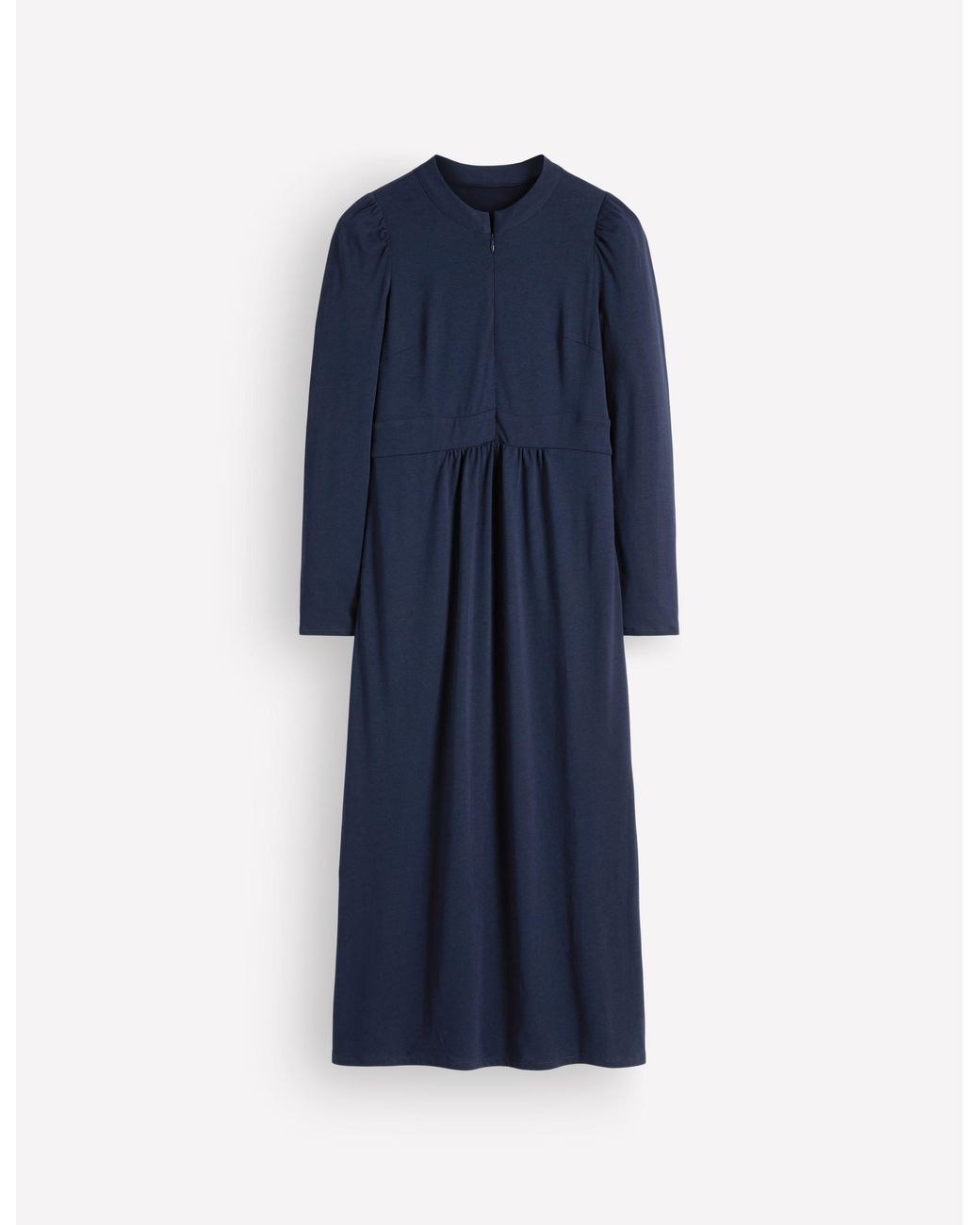 Boden Blue Hope Zip Detail Jersey Dress