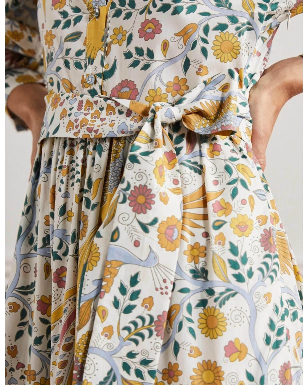 Boden Ava Tiered Maxi Dress Multi, Enchanting Peacock | Lyst