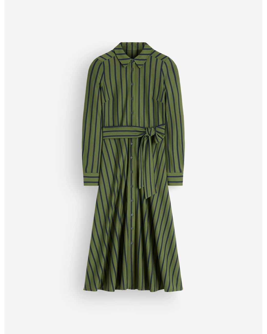 Boden Green Marcia Jersey Shirt Dress