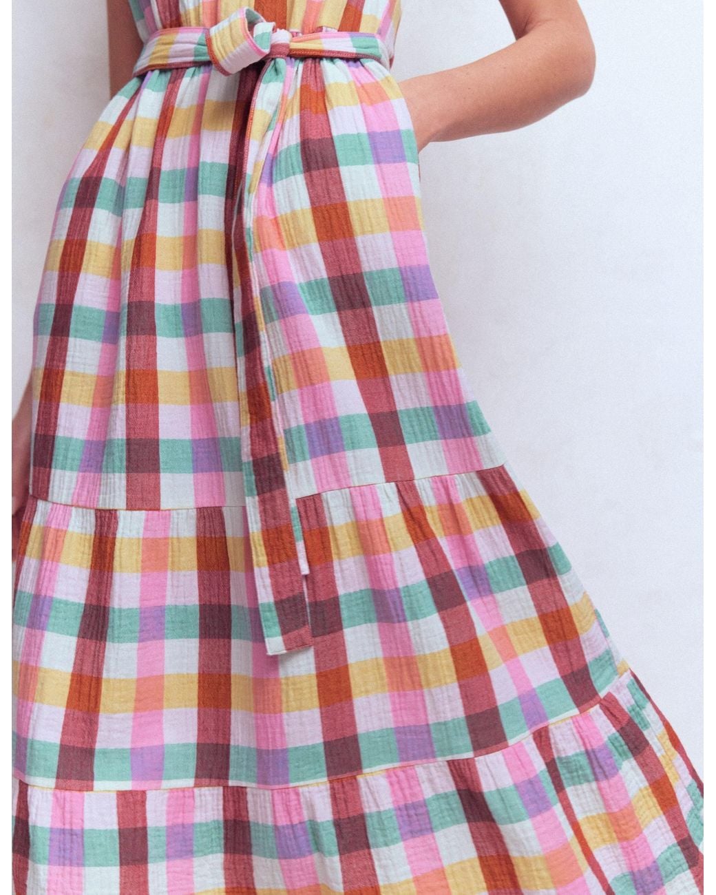 Boden Multicolor Viv Double Cloth Maxi Dress