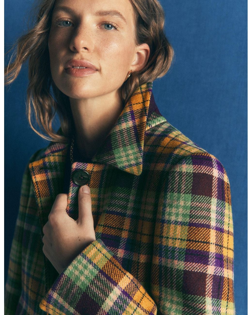 Boden Blue Aylesford Wool Coat