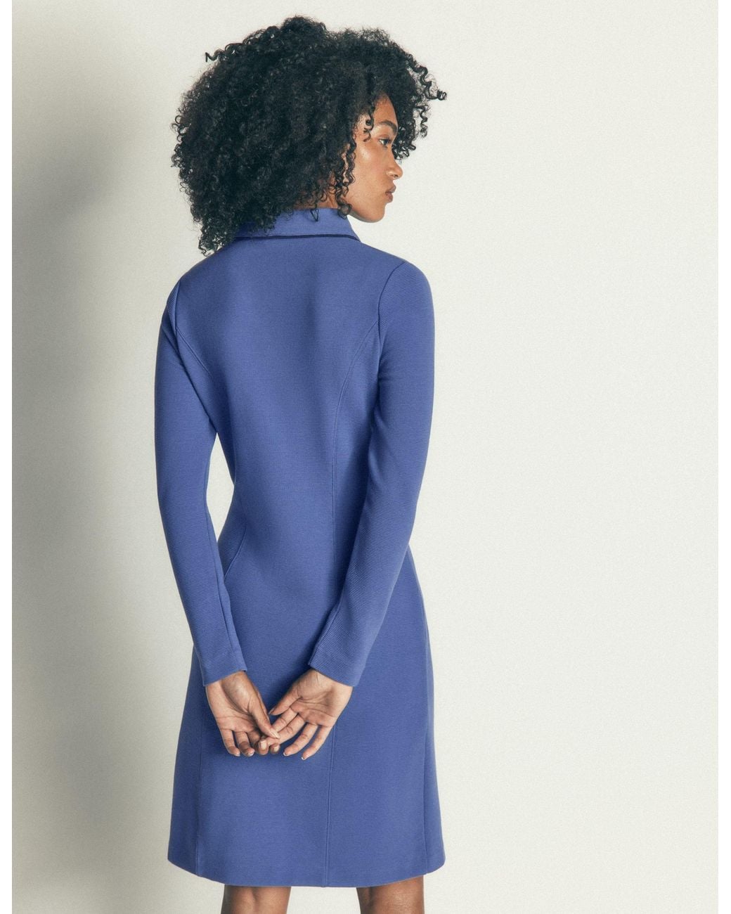 Boden Blue Catrin Shift Ottoman Dress