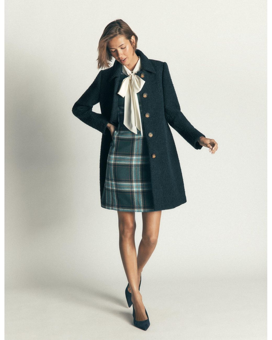 Boden Blue Aylesford Wool Coat