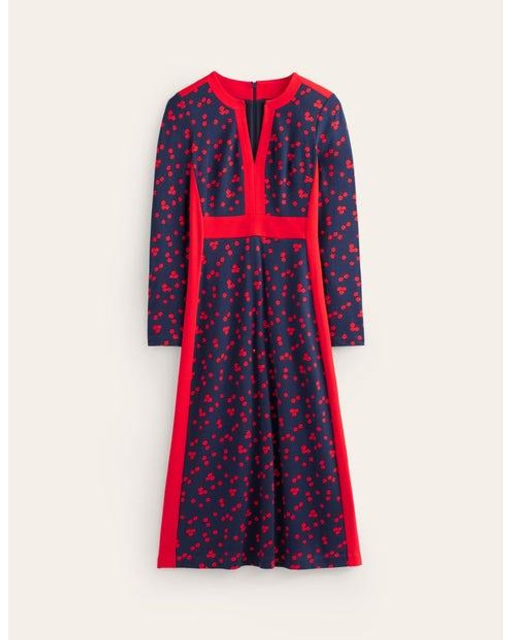 Boden Catherine Ponte Midi Dress in Red Lyst