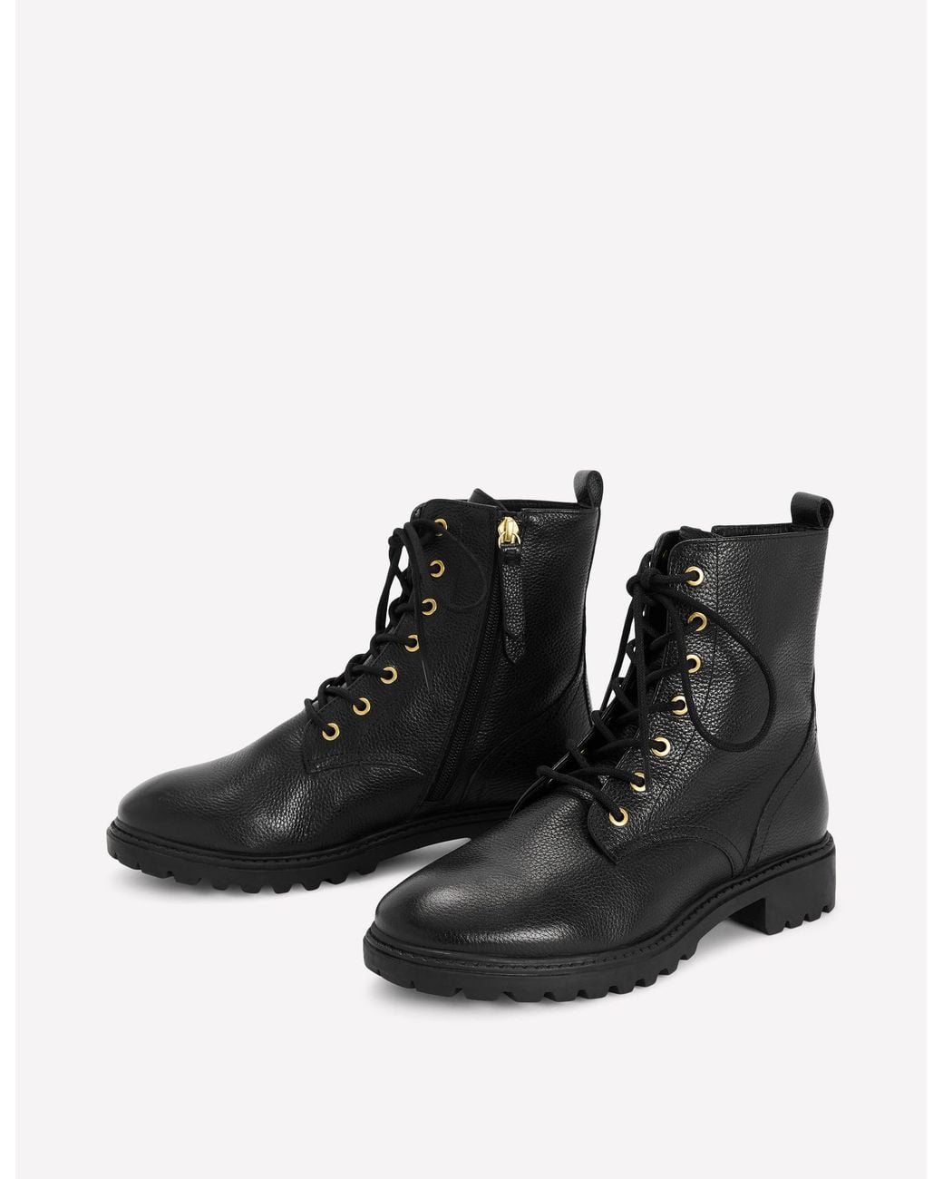 Boden Black Alex Lace Up Ankle Boots
