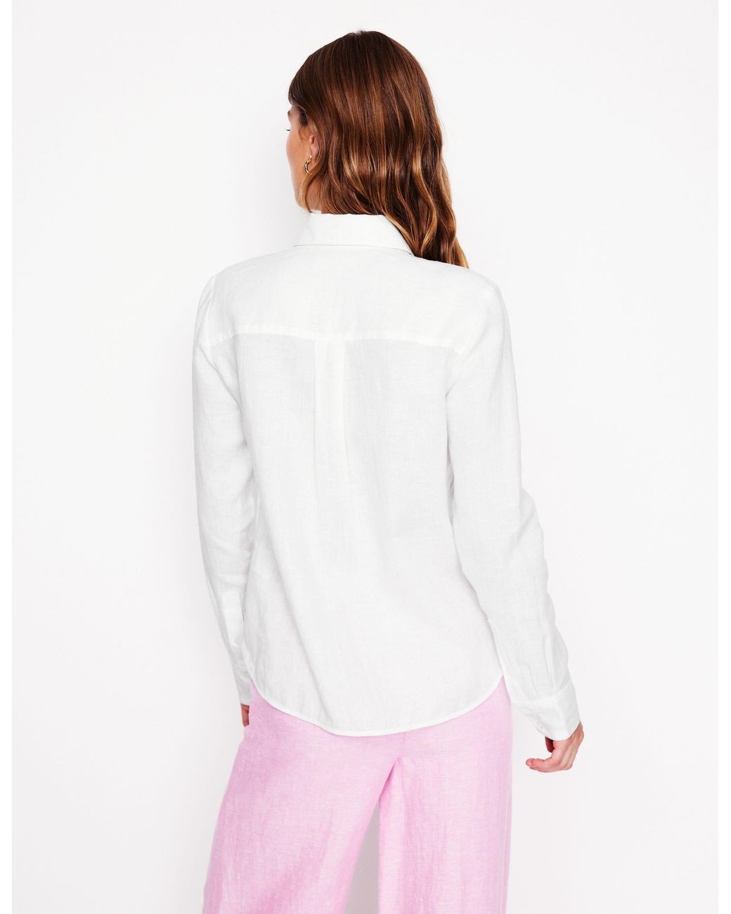 Boden Sienna Linen Shirtwhite