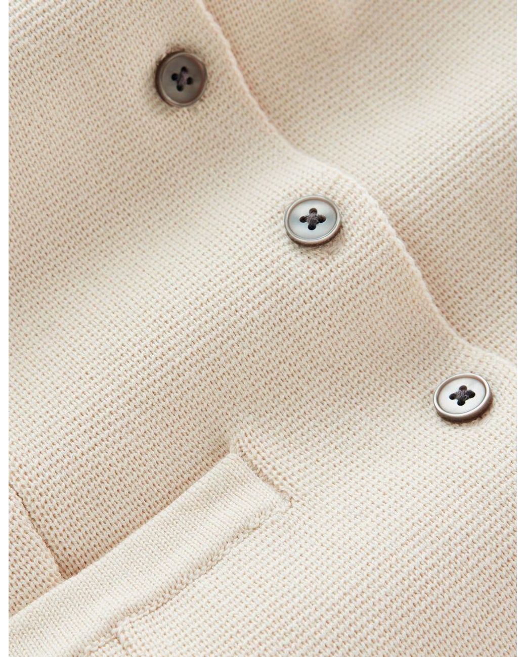 Boden White Short Sleeve Knitted Jacket