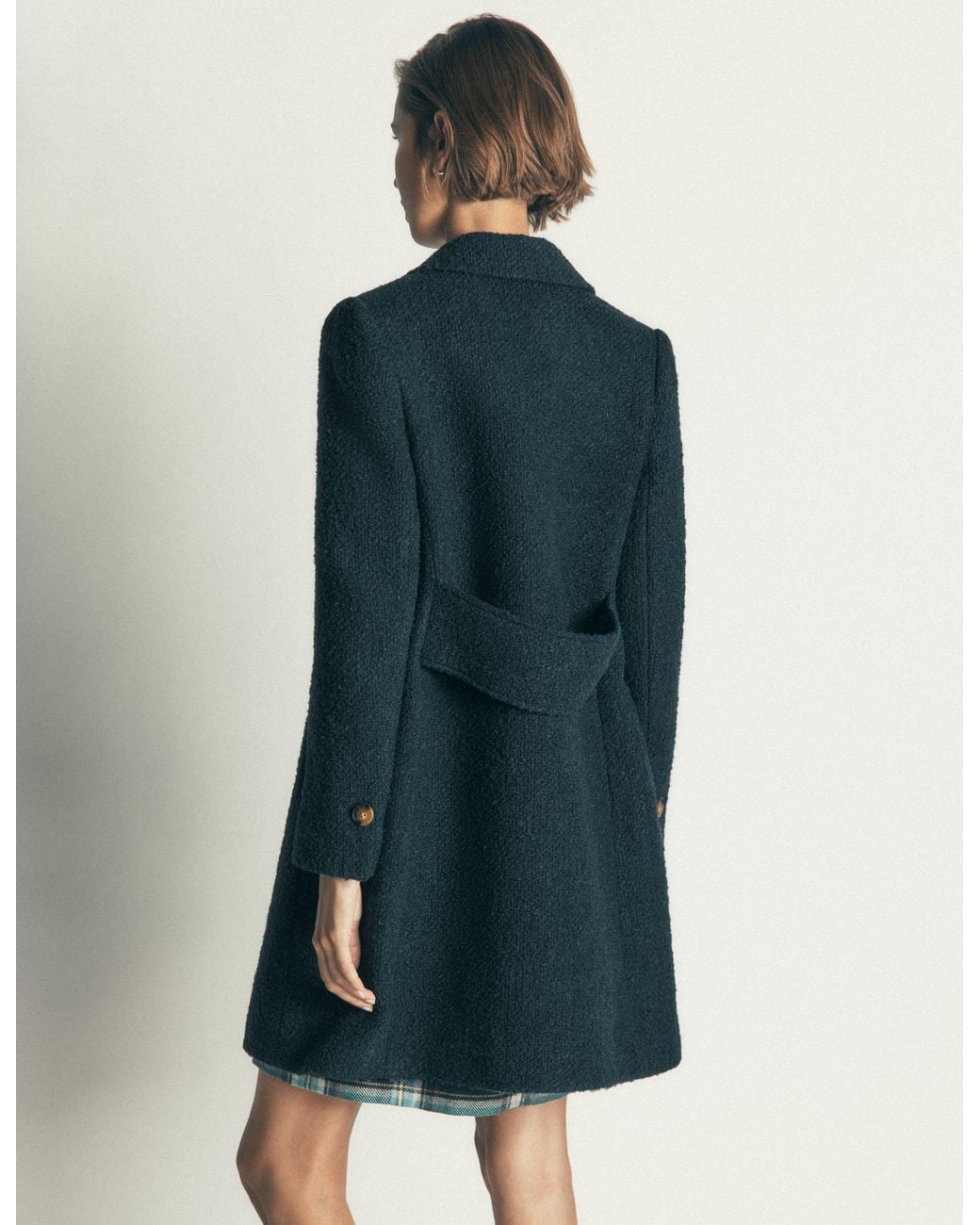 Boden Blue Aylesford Wool Coat