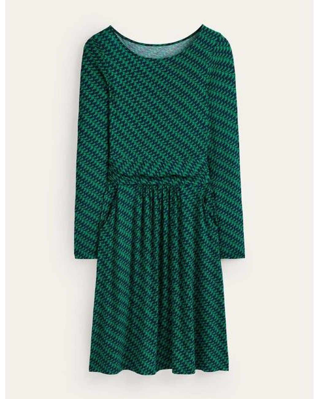 Boden Abigail Jersey Dress Veridian Green Geo Fall Lyst