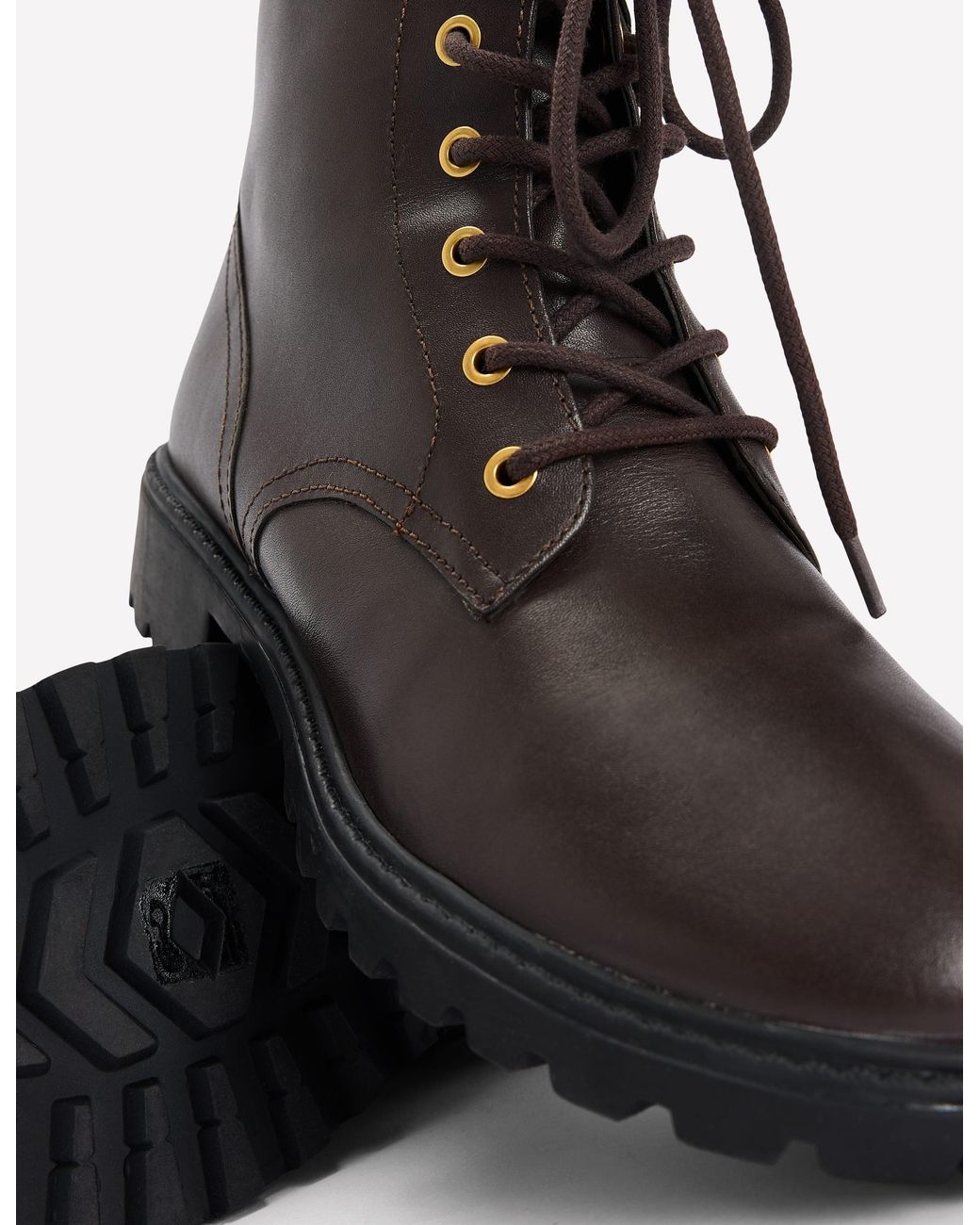 Boden Black Alex Lace Up Ankle Boots