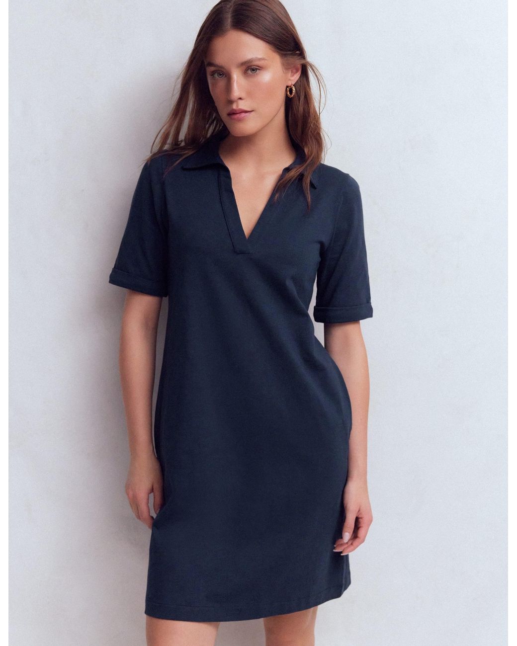 Boden Blue Tilda Jersey T-Shirt Dress