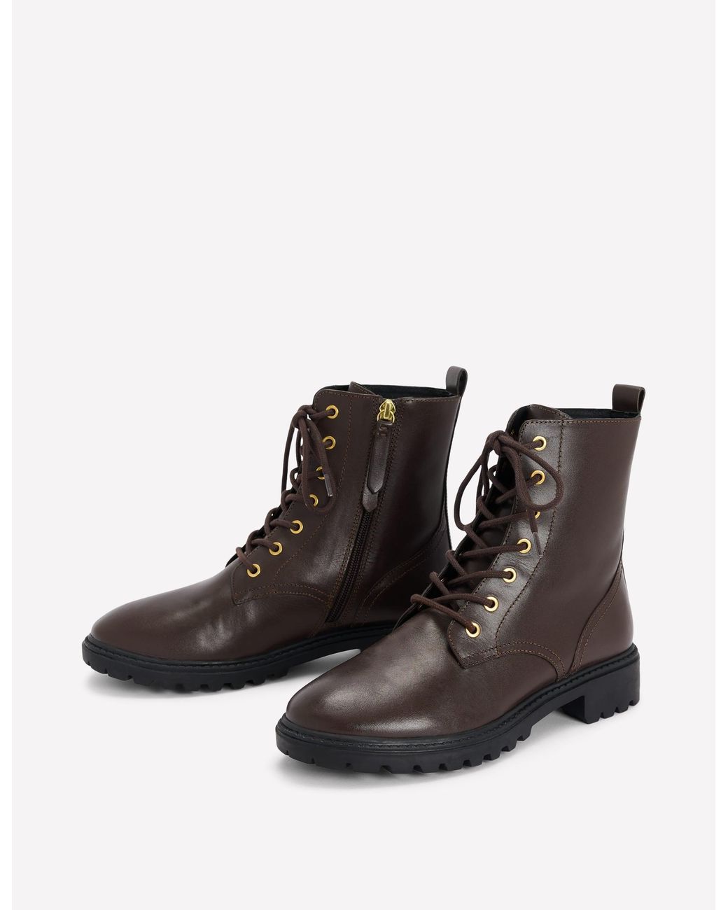 Boden Black Alex Lace Up Ankle Boots