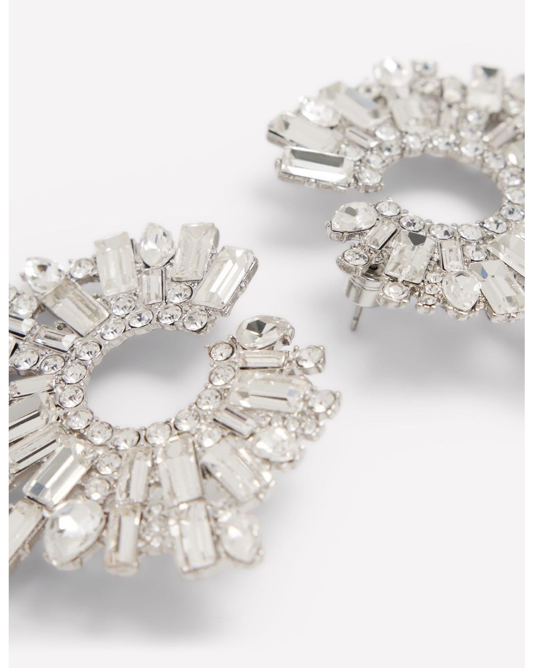 Boden White Jewel Garland Earrings
