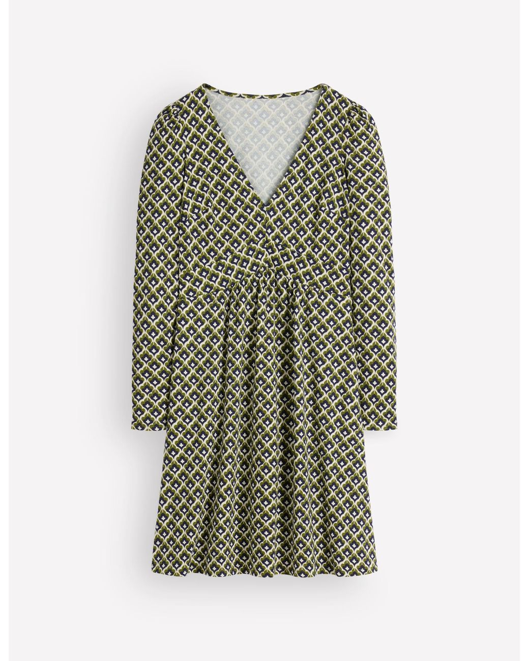 Boden Green Briony Jersey Short Dress