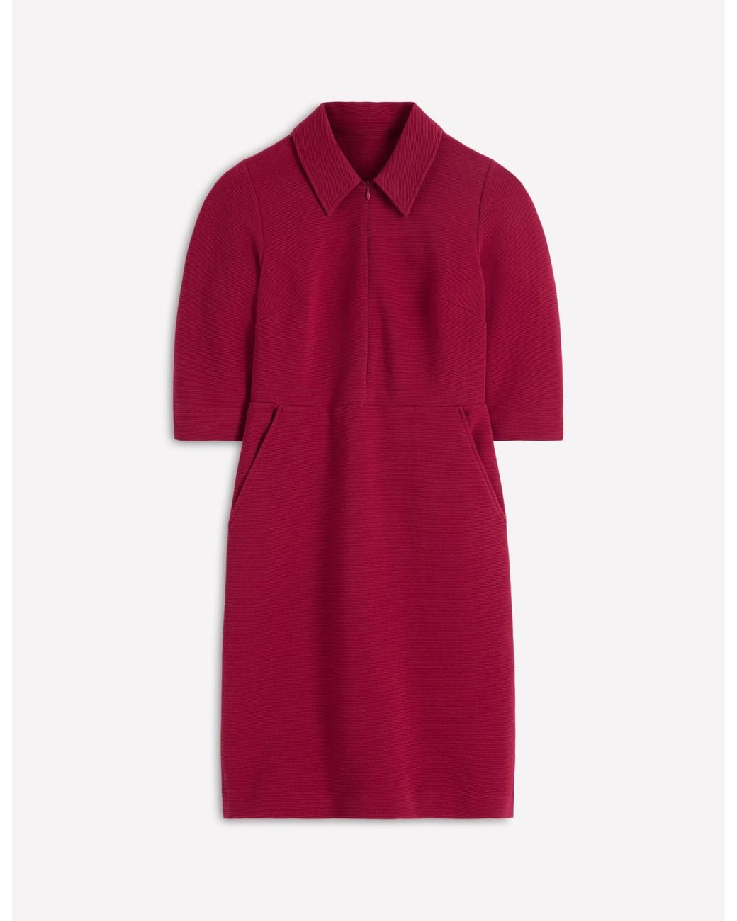 Boden Red Cam Short Sleeve Ottoman Dress