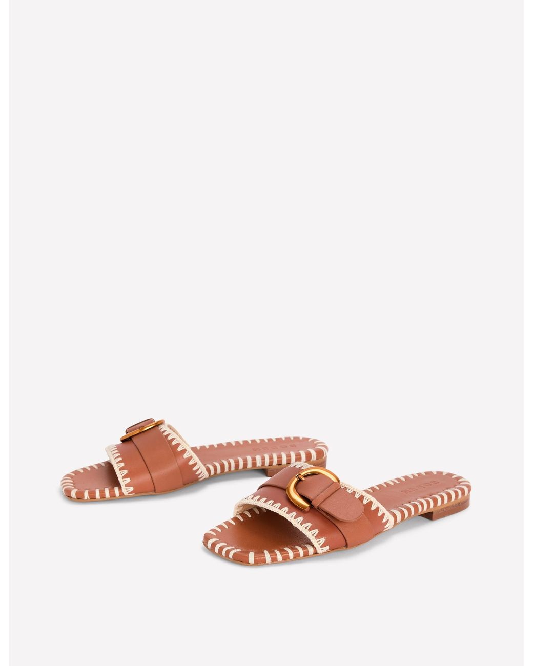 Boden Pink Trim Detail Flat Sandal