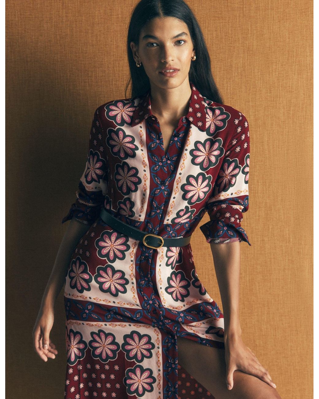 Boden Multicolor Joanna Midi Shirt Dress