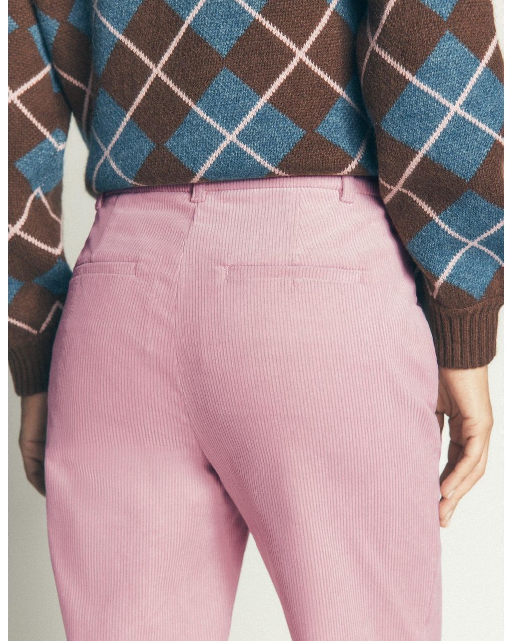 Boden Purple Canonbury Cord 7/8 Trousers