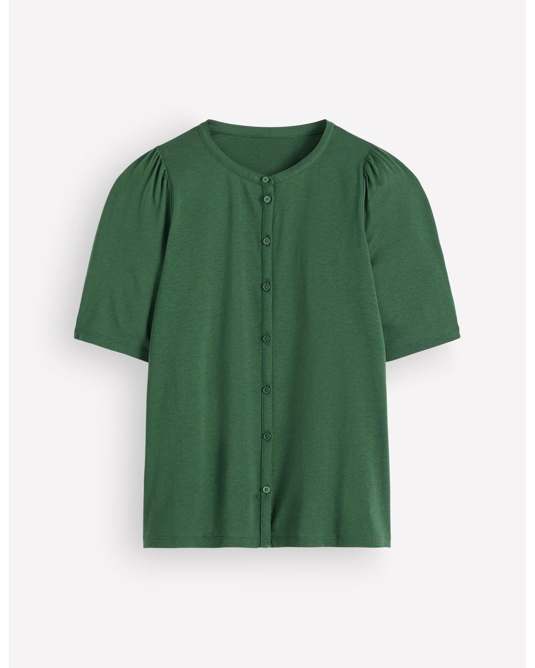 Boden Green Supersoft Short Puff Shirt
