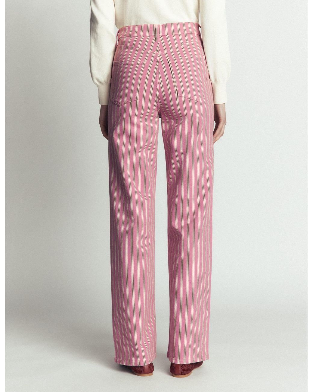 Boden Pink High Rise Column Leg Jeans