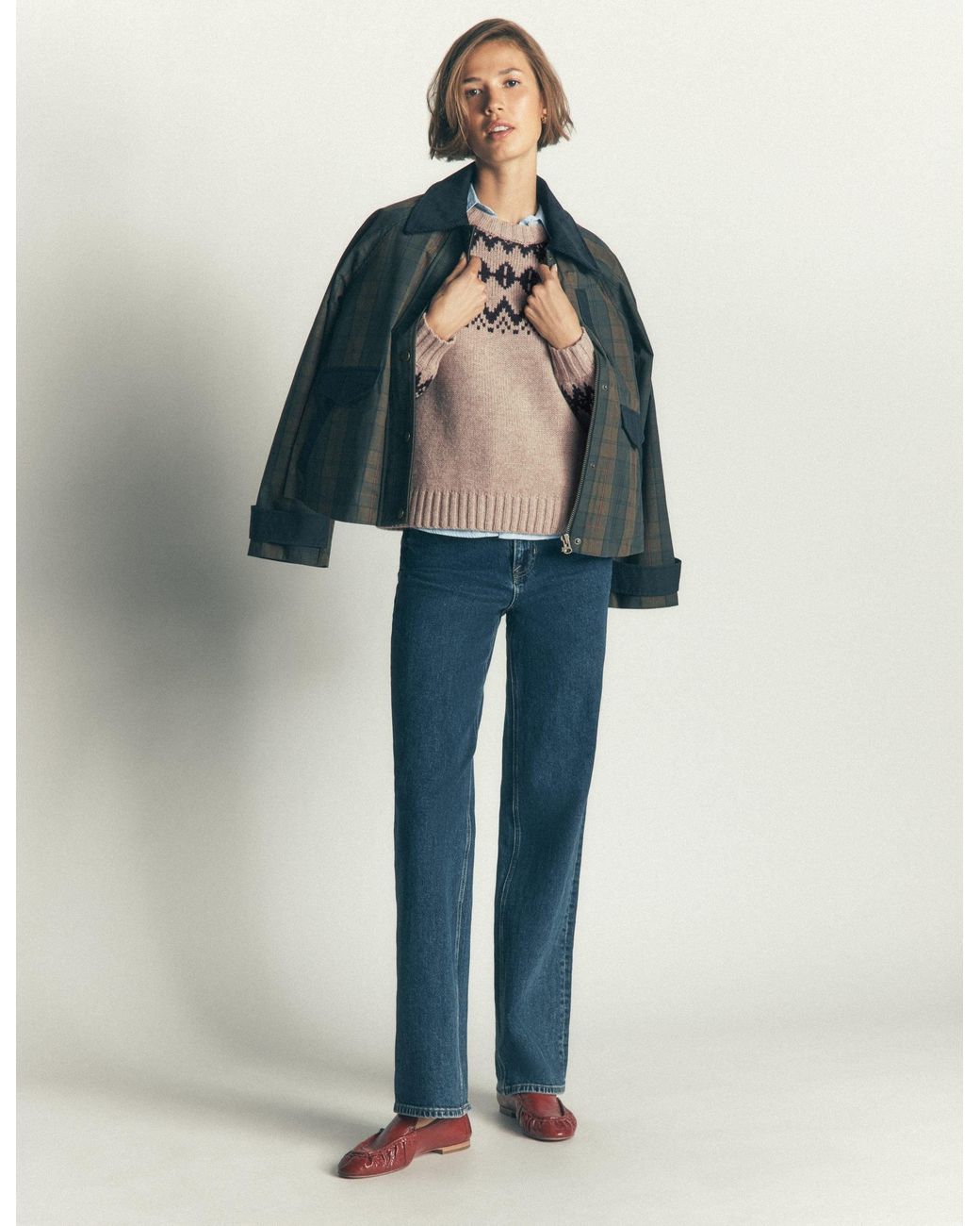 Boden Natural Chunky Fair Isle Jumper