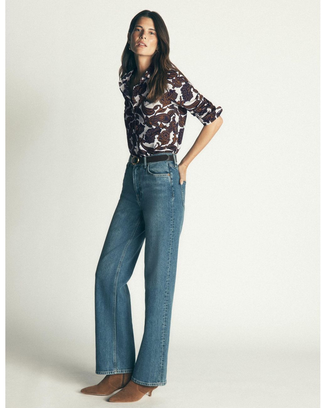Boden Blue The New Sienna Cotton Shirt