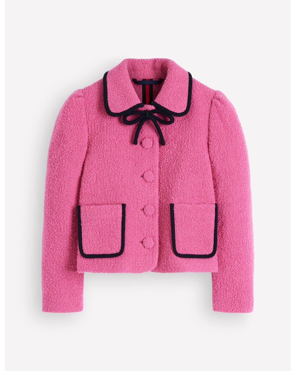 Boden Pink Branscombe Bow Jacket