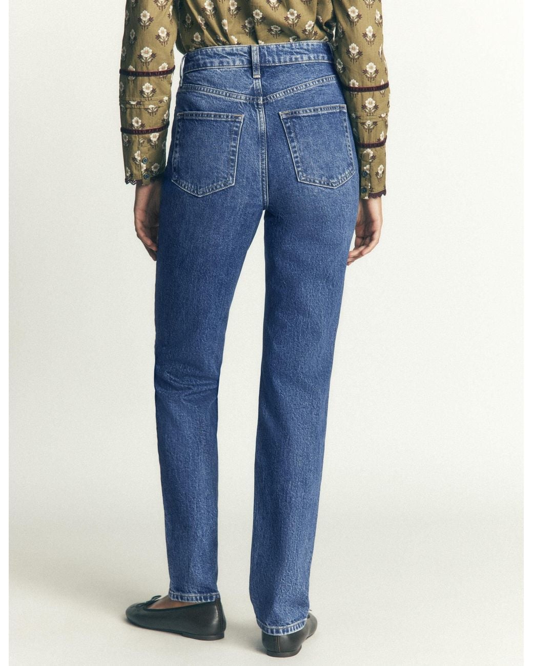 Boden Blue High Rise Slim Jeans