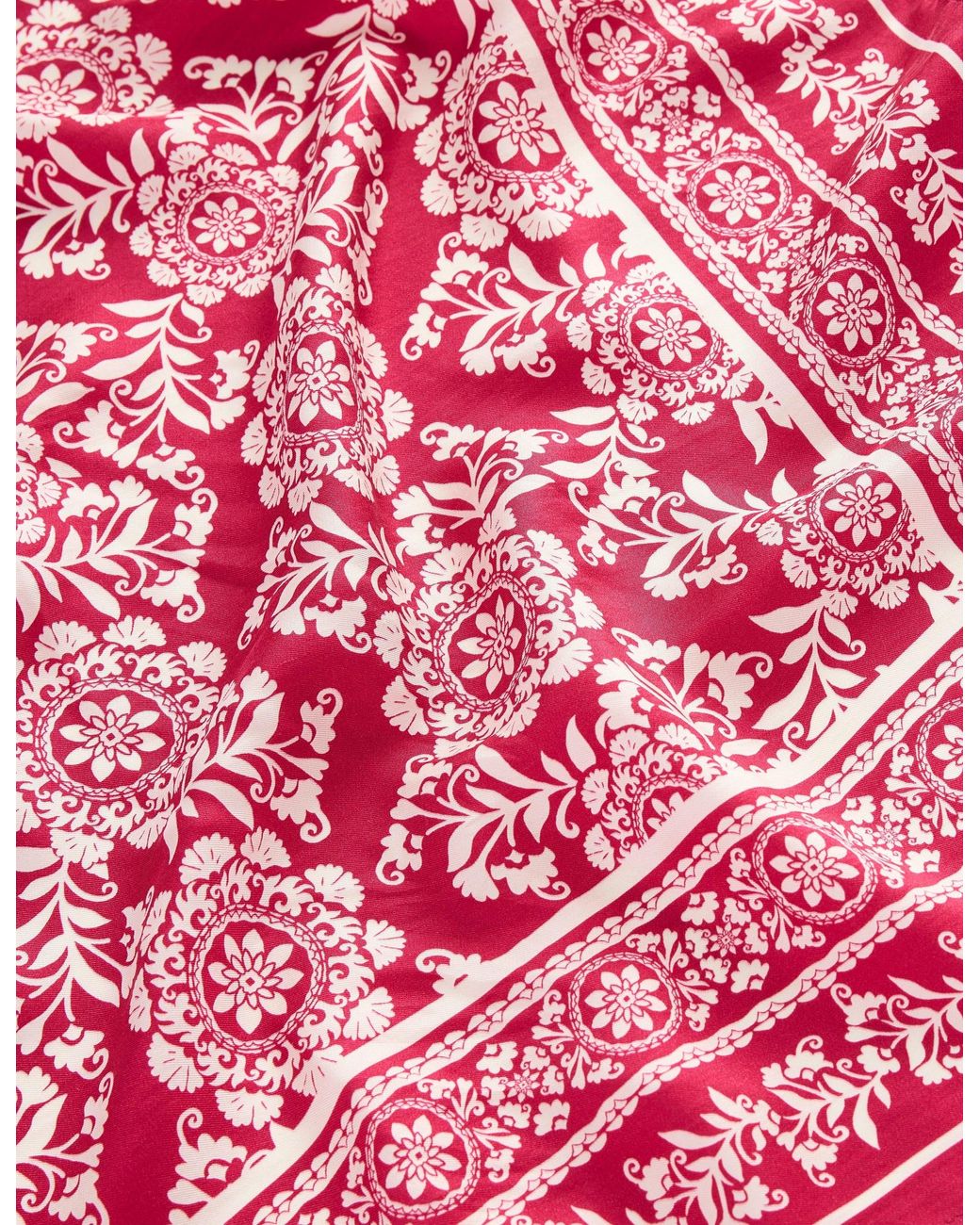 Boden Pink Elisabeth Silk Square Scarf