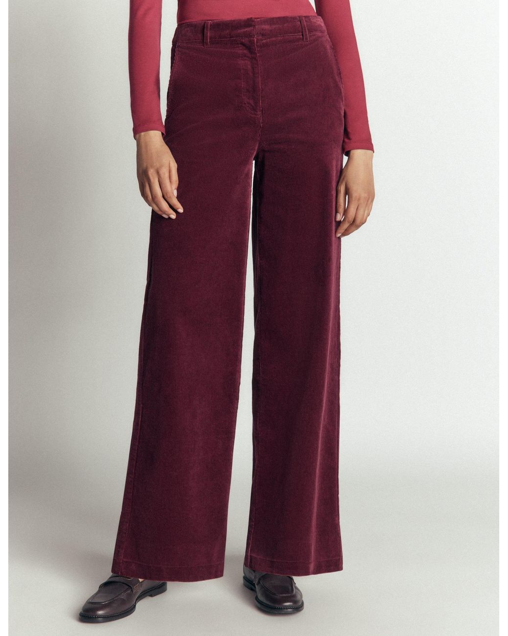 Boden Red Belgravia Cord Pants