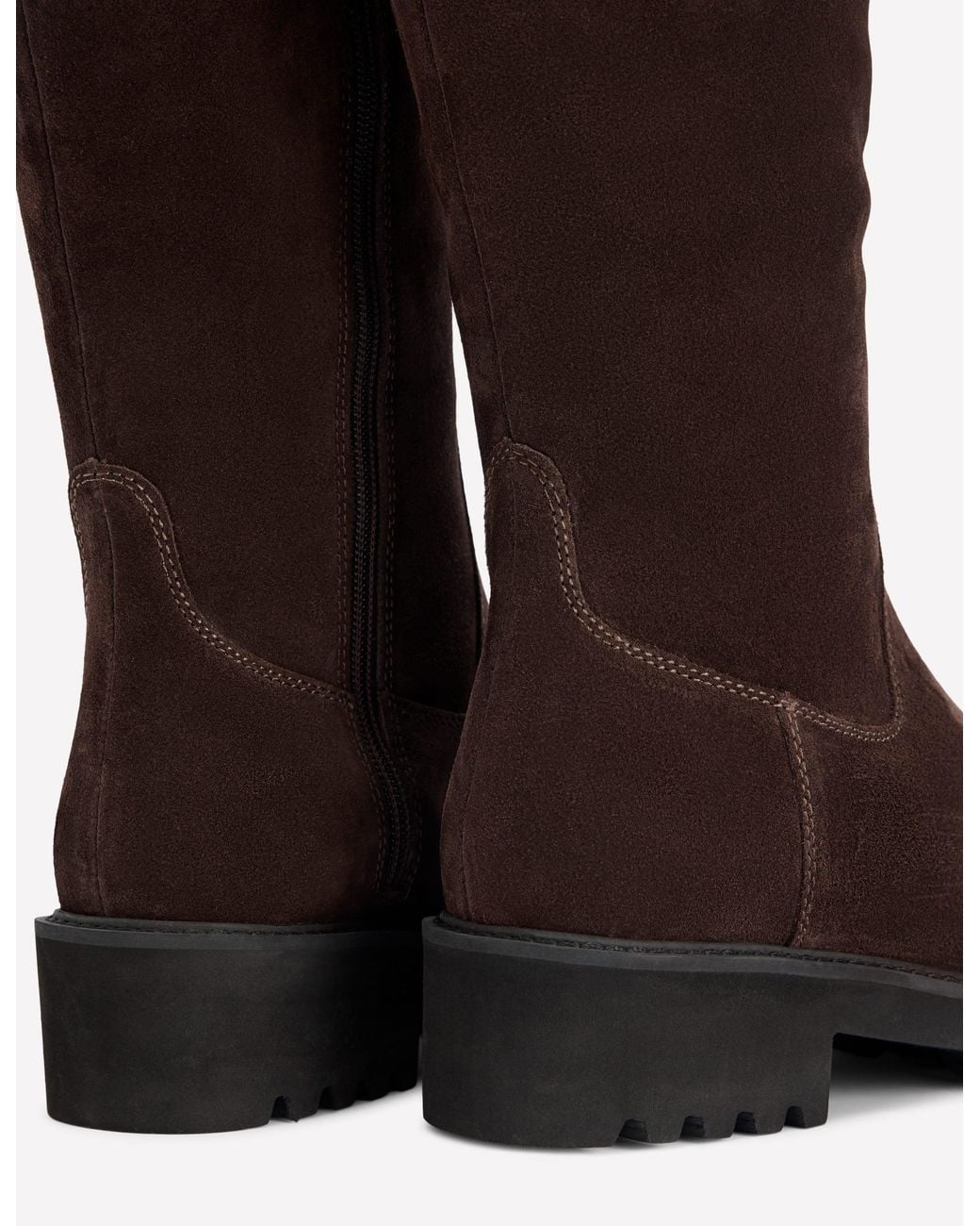 Boden Black Chunky Knee Boots