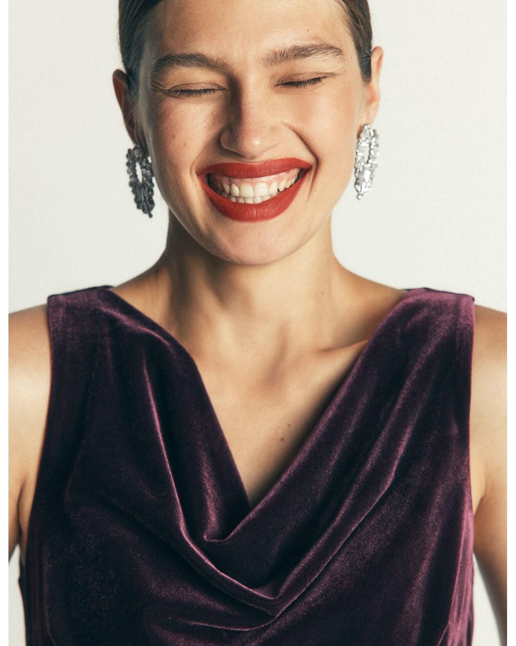 Boden White Jewel Garland Earrings