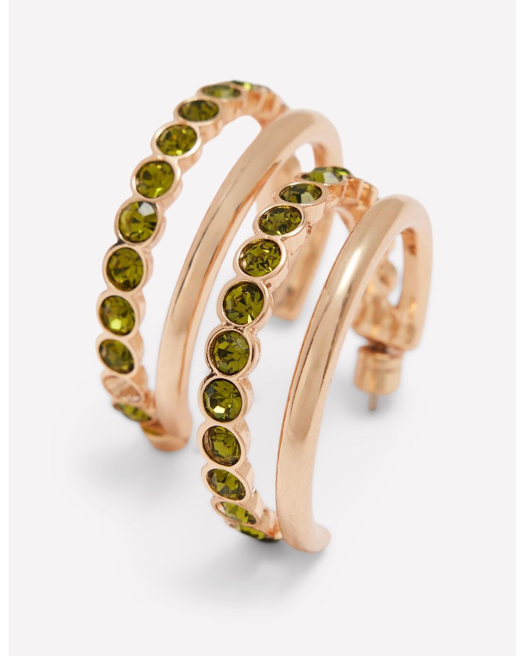 Boden Natural Large Jewel Hoops