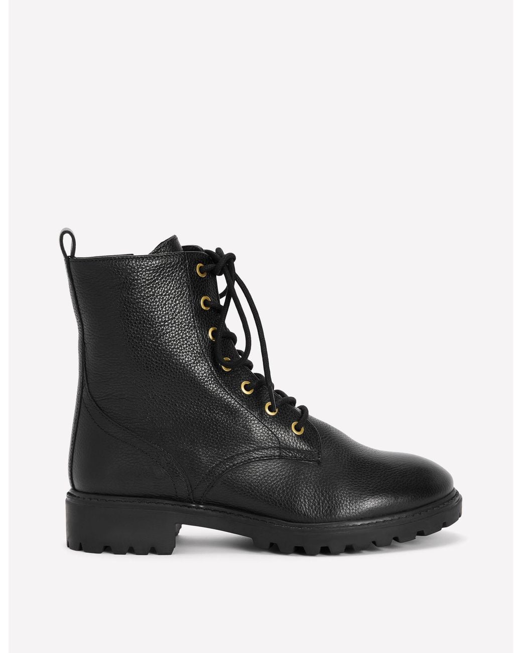 Boden Black Alex Lace Up Ankle Boots
