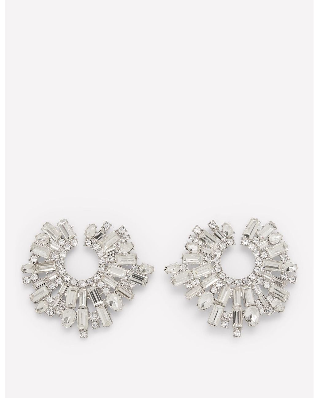 Boden White Jewel Garland Earrings