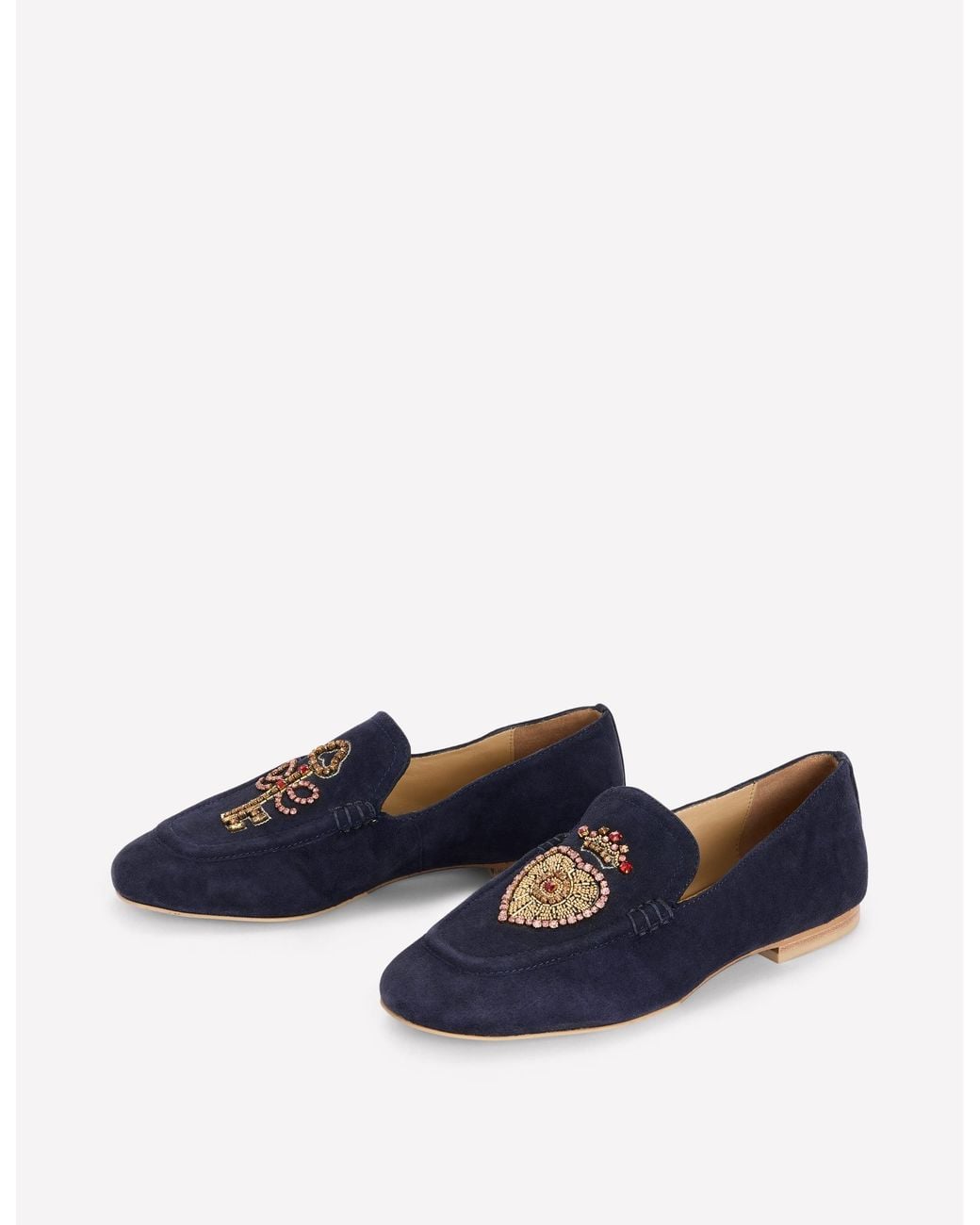 Boden Blue Dinah Embellished Loafers
