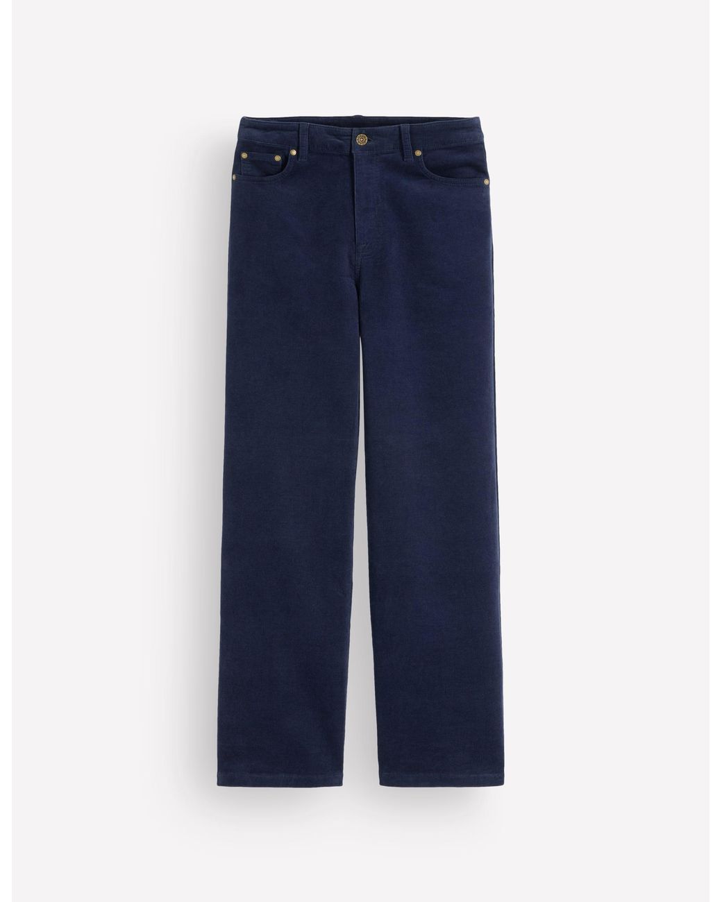 Boden Blue High Rise Cord Column Jeans