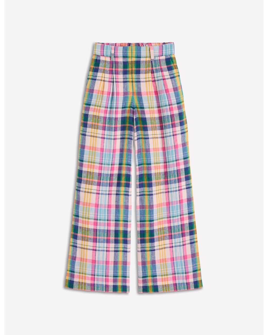 Boden Blue Kensington Linen Trousers