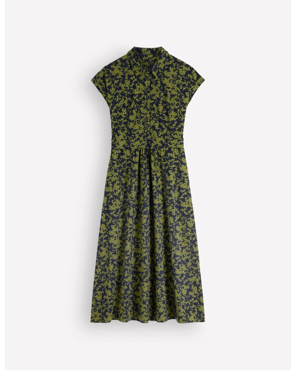 Boden Green Fae Jersey Shirt Dress