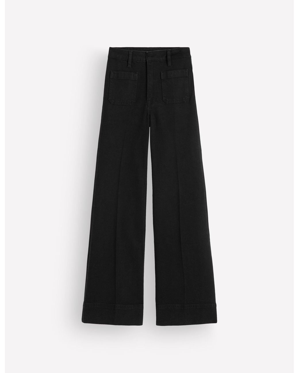 Boden White Patch Pocket Flare Jeans