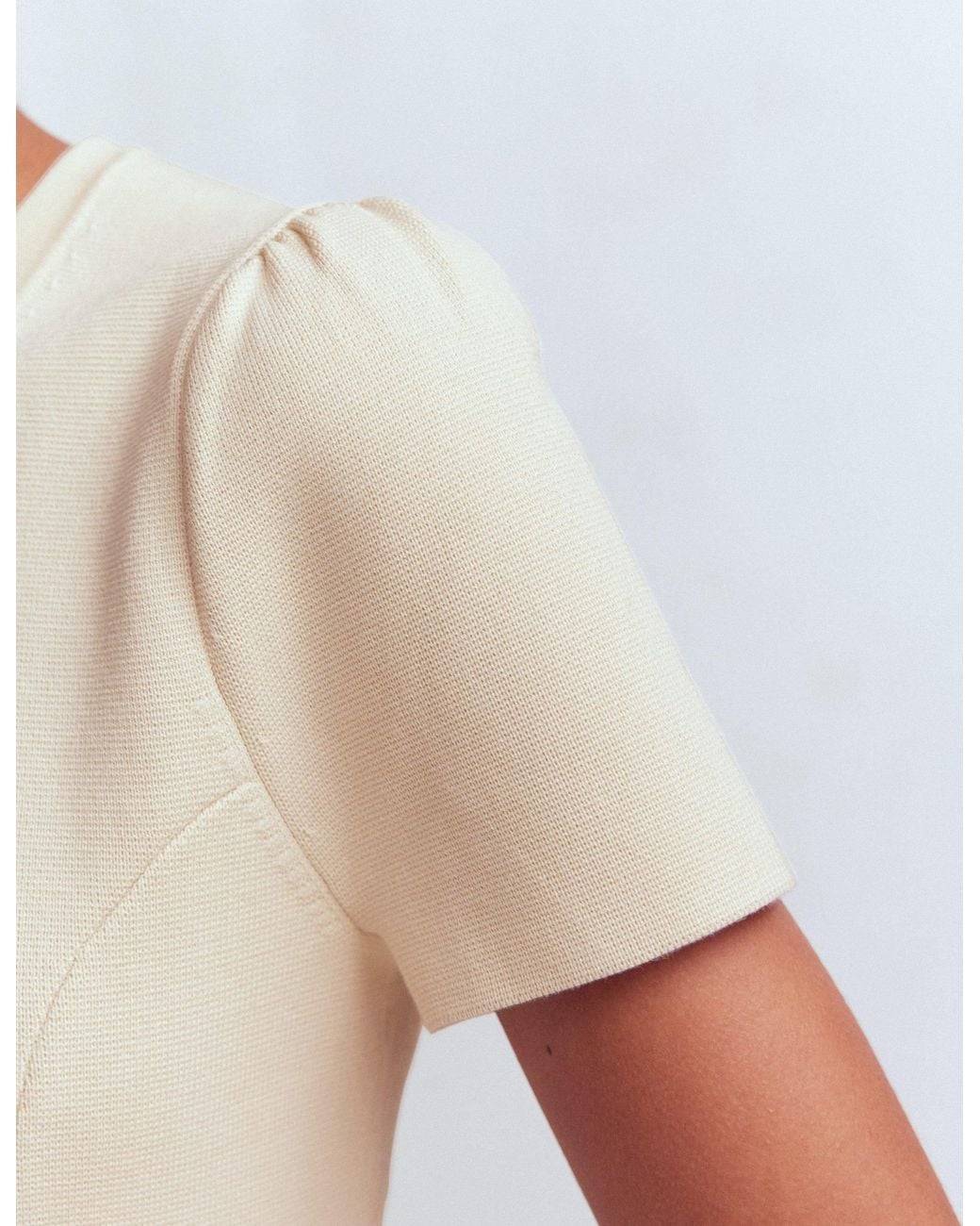 Boden White Short Sleeve Knitted Jacket