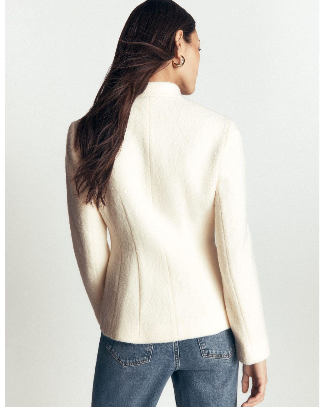 Boden Natural Hereford Boiled Wool Jacket