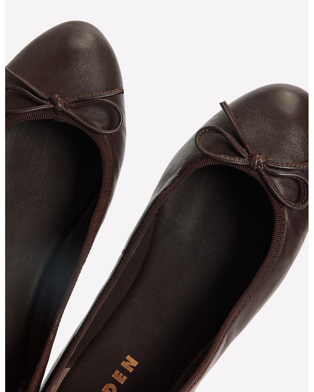 Boden Brown Patti Round Toe Ballet Flats