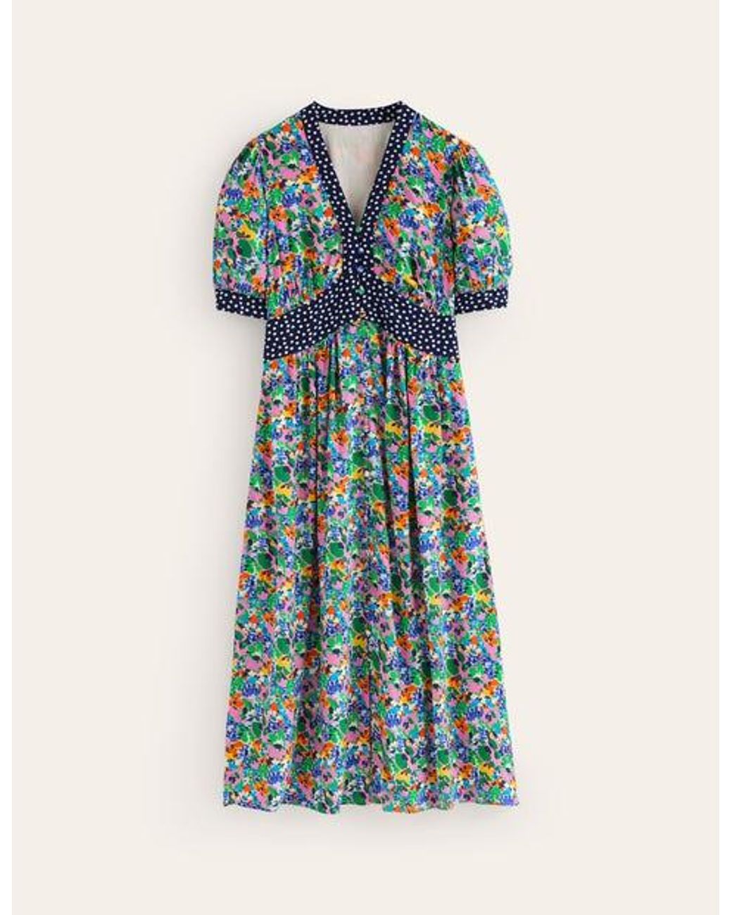 Boden Elsa Midi Tea Dresssangria Sunset, Hotch in Blue | Lyst