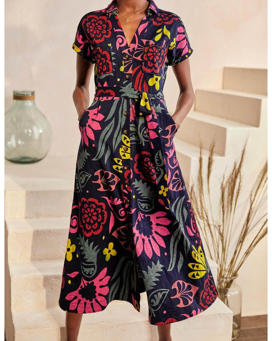 Boden Thomasina Jersey Shirt Dress 