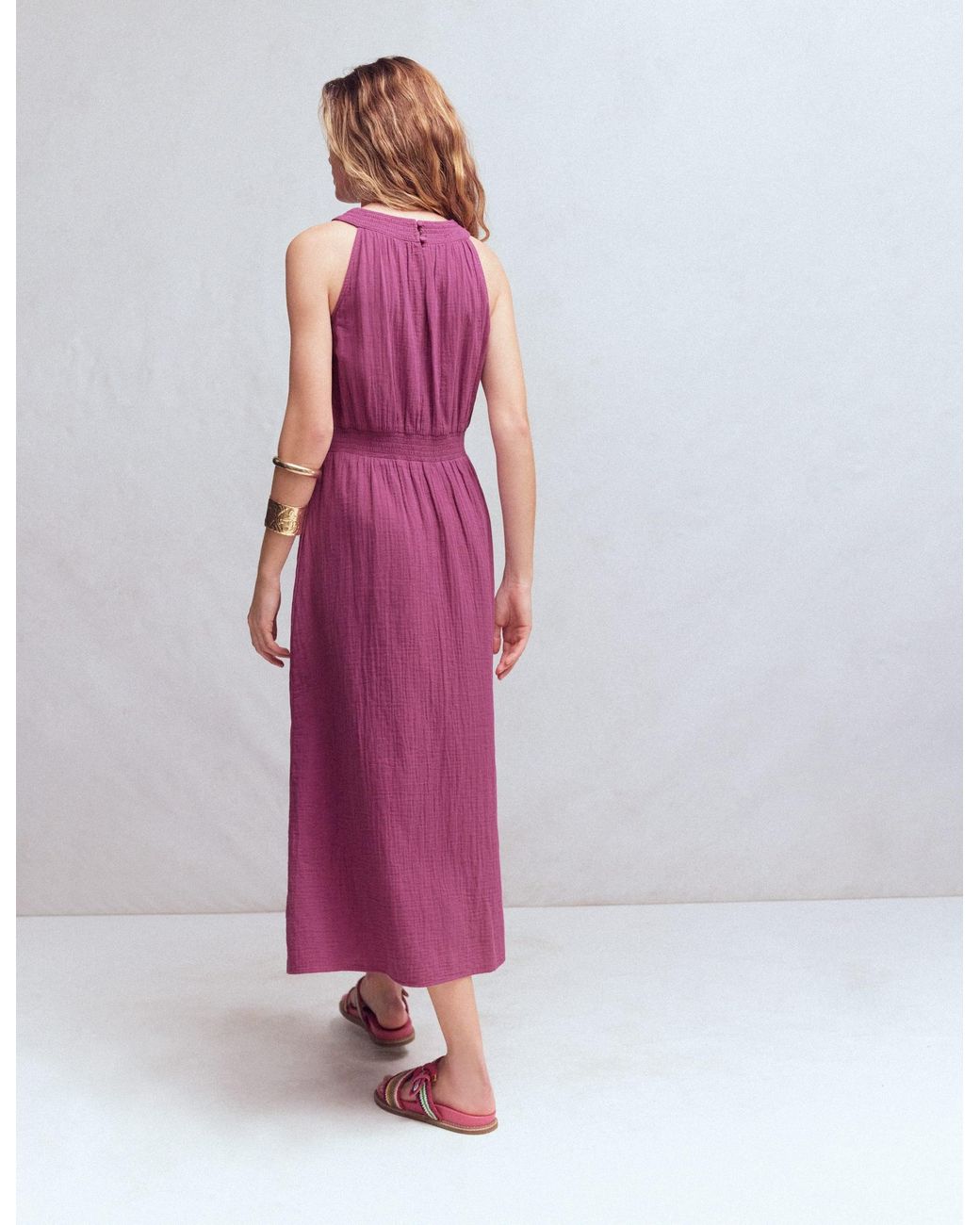 Boden Pink Daphne Double Cloth Dress