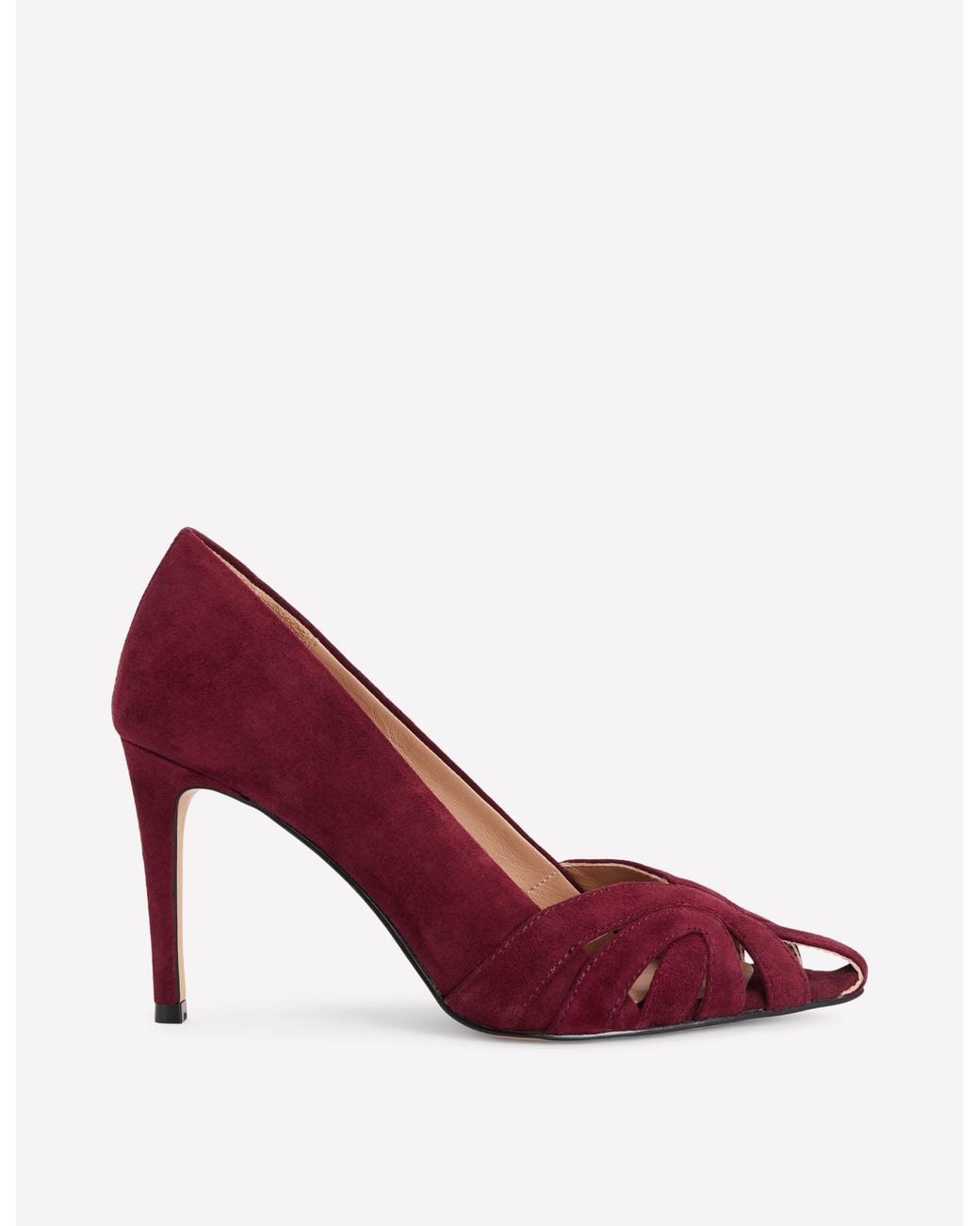 Boden Red Caged Court Shoes