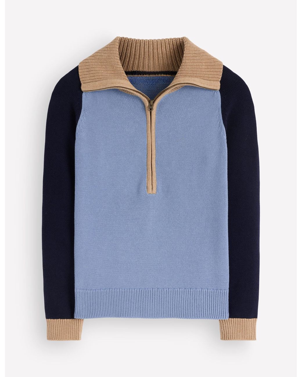 Boden Blue Lucy Half Zip Sweater