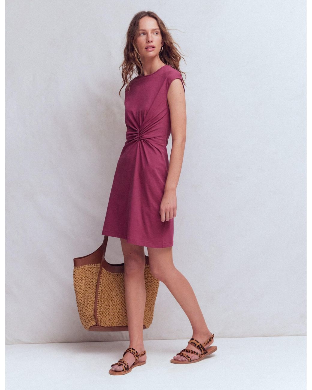 Boden Purple Delilah Twist Short Dress